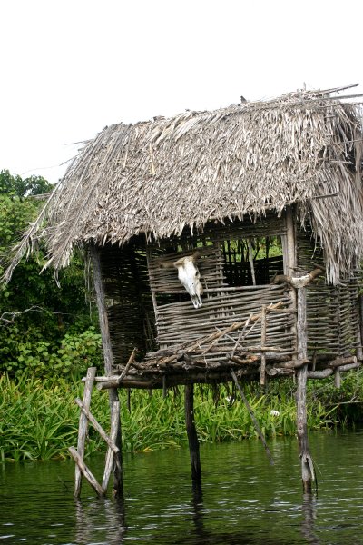Abandoned huts